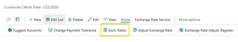 Dynamics Business Central Automate Currency Exchange Rate Updates