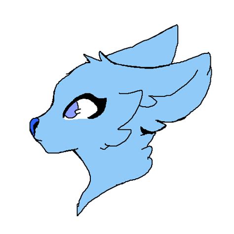 Pixilart Blue Wolf By Glitchtrap