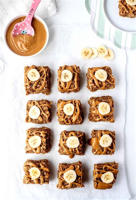 3-Ingredient Banana Oatmeal Bars - Healthy Kids Recipes