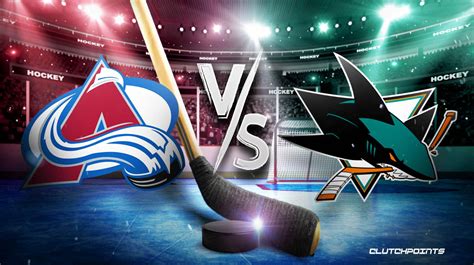 NHL Odds Avalanche Sharks Prediction Pick How To Watch