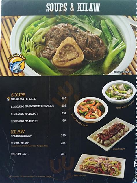 Menù Gerrys Grill Pasay Sluurpy