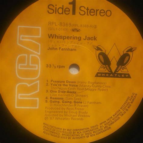 John Farnham Whispering Jack 1987 Vinyl Discogs
