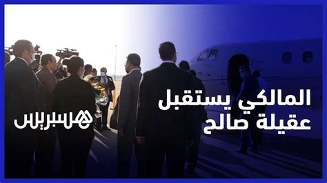 الحبيب المالكي يستقبل رئيس مجلس النواب الليبي عقيلة صالح بمطار الرباط