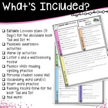 Small Group Lesson Plan Template Tad Works With Orton Gillingham