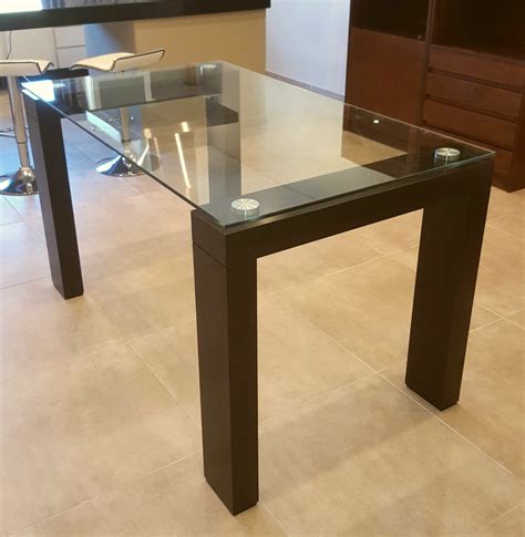 Mesa Vidrio Templado Caren 140 X 080 Mt Mereadeco