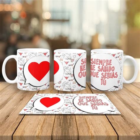 Taza De Coraz N Love Personalizada Por Sublimaci N Sublistamp Tazas