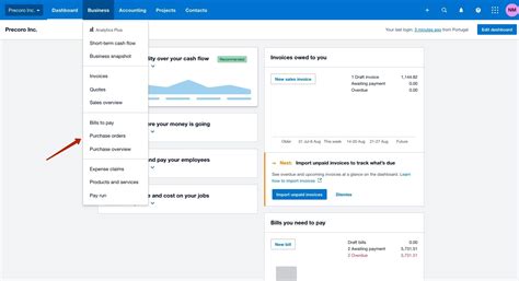 How to do a purchase order in Xero