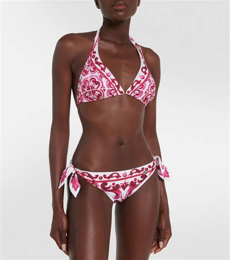 Dolce Gabbana Majolica Triangle Bikini Dolce Gabbana