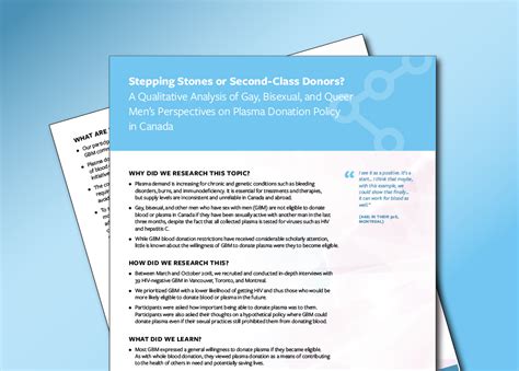 Stepping Stones Or Second Class Donors A Qualitative Analysis Of Gay Bisexual And Queer Men