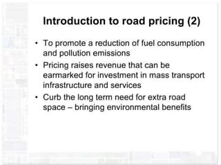 road pricingpptx