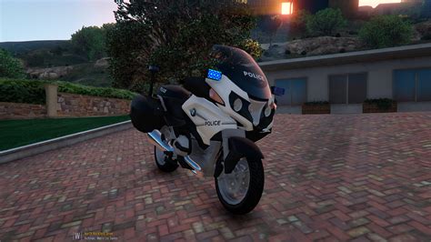 BMW R 1200RT POLICE BIKE Paintjob GTA5 Mods