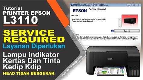 Cara Mengatasi Printer Epson L3110 Service Required Tombol Kertas Tinta