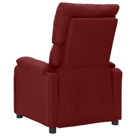 LEX Fauteuil Inclinable Rouge Bordeaux Tissu Qqmora LSQ4528