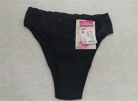 Calcinha Para Ciclo Menstrual Biqu Ni Magic Demillus Preto Gr Lingerie Feminina Demillus
