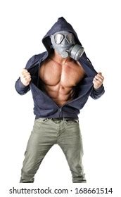 Gas Mask Naked Images Stock Photos Vectors Shutterstock