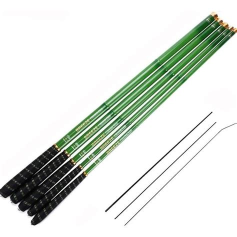 Canne Tiges Pêche Télescopiques Fibre Carbone Tenkara Rod Carpe