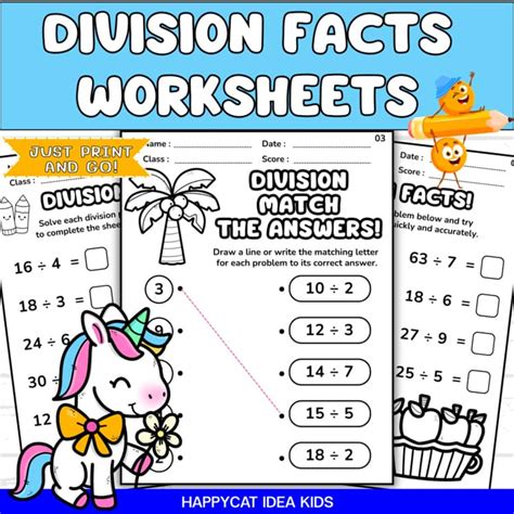 Division Practice For Toddlers Worksheets