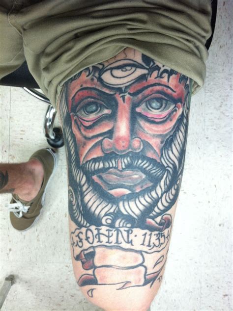 This is my unfinished dead Jesus tattoo done by Alex Atencio out of Por ...