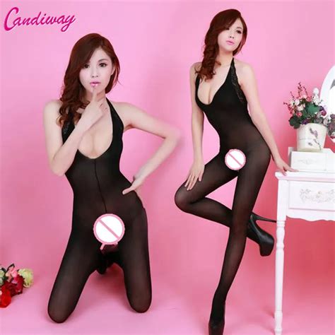 Hot Sexy Lingerie Black Body Stockings Sexy Men S Body Pantyhose Open Crotch Tight Stockings