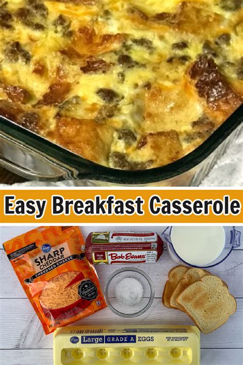 Easy Egg & Sausage Casserole - Plowing Through Life