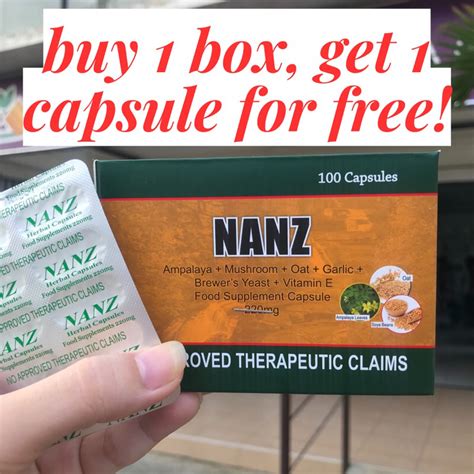Authentic Nanz Capsule 100 Caps Shopee Philippines
