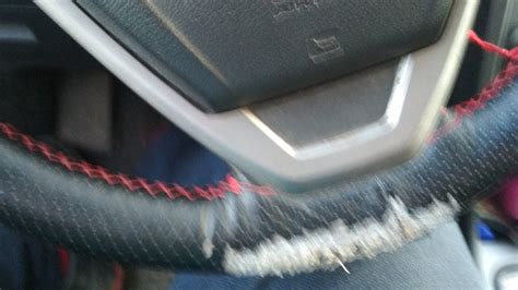 Второй чехол на руль, на этот раз кожа — Chery Tiggo, 1,6 л, 2014 года ...