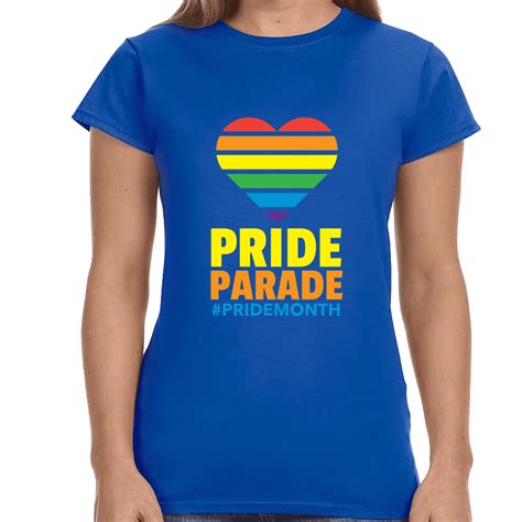 Pride Parade LGBTQ Pride Rainbow Flag Gay Lesbian Pride Ally Women Tops Walmart