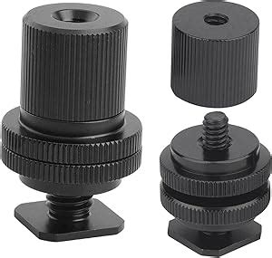 Rigdance Cold Shoe Mount Camera Hot Shoe Mount To Male Screw And Female Thread Adapter