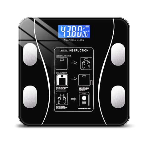 Напольные умные фитнес весы Bluetooth до 180 кг А-8003, Смарт весы с ...