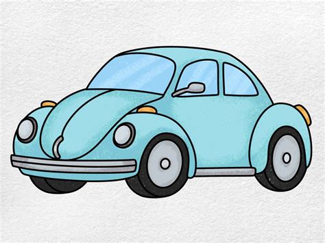 Vw Bug Drawing Helloartsy