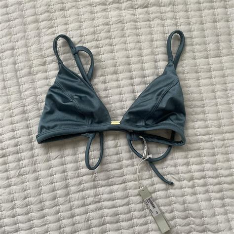 NWT Gooseberry Seaside So Chic Triangle Bikini Top Depop
