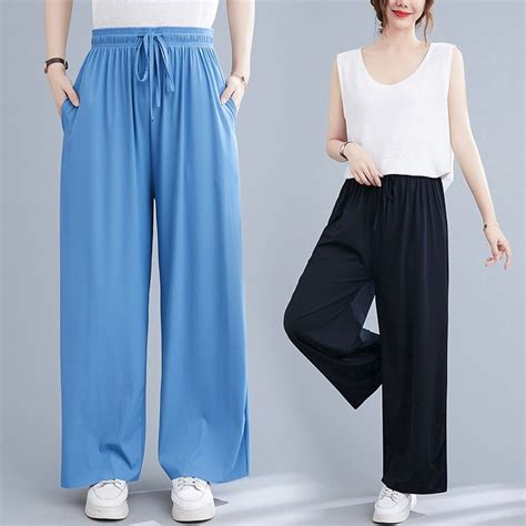 Широкие струящиеся брюки - RUS PLUS