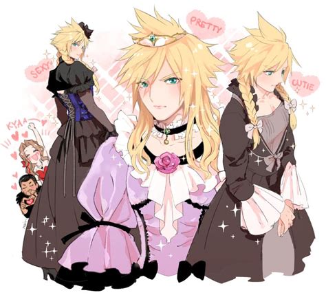 Final Fantasy 7 10 Incredible Pieces Of Crossdressing Cloud Fan Art