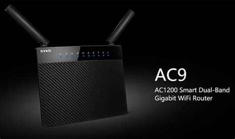 Tenda AC9 AC1200 Smart Dual-Band Gigabit WiFi Router, AC9 - Digitalpromo