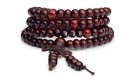 108 Prayer Beads Natural Sandalwood Buddhist Buddha - Lava Beads and ...