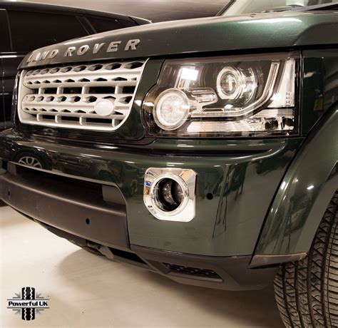Fog Lamp Bezels CHROME for Land Rover Discovery 4 Facelift surrounds ...