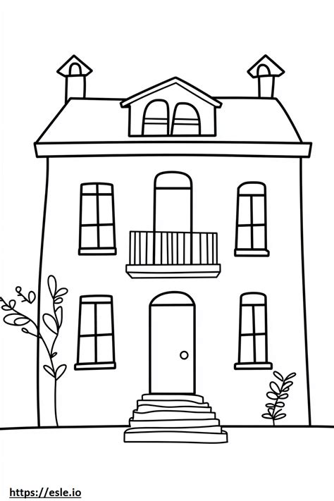 Adobe House Coloring Page