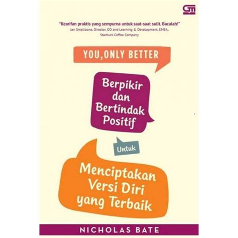 Jual Buku You Only Better Berpikir Dan Bertindak Positif Shopee