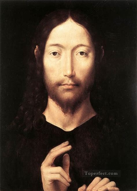 Christ Giving His Blessing 1478 Netherlandish Hans Memling Painting In
