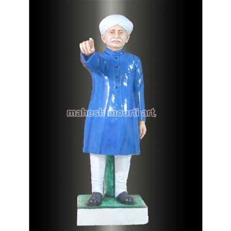 white superfine sir chotu ram ji human marble statue outdoor size