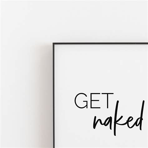 Get Naked Bathroom Sign Funny Bathroom Art Printable Art Modern Printable Etsy