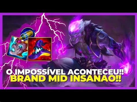 PARTIDA LENDÁRIA BRAND MID LoL WILD RIFT YouTube