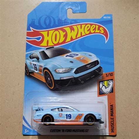 Jual Hot Wheels Kemasan Kerut Tekuk Custom Ford Mustang Gt Muscle Mania Gulf