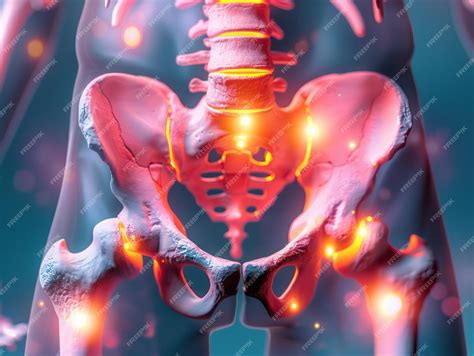 premium photo hip skeleton radiography detailed bone structure