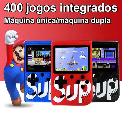 Mini Jogos Mini Jogos - Mini Vídeo Game Clássico 400 Jogos Mini 2 Player Sem/Com Controle para ...