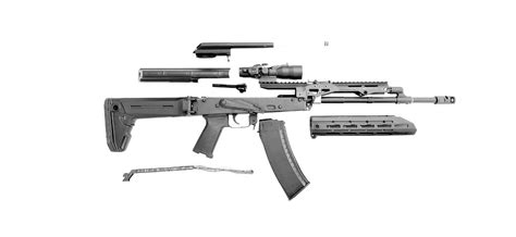 Шасси SAG MK-2 M-LOK для АК, Сайга, Вепрь купить в Москве | iShooter
