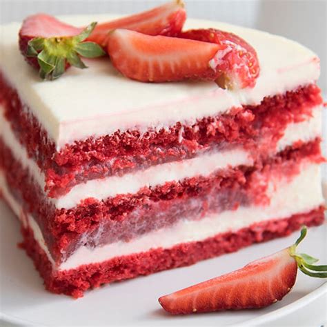 Red Velvet Strawberry Cake Danish Patisserie
