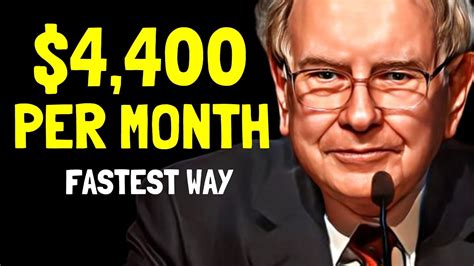 Warren Buffett The Fastest Way To Living Off Dividends 4400 Month