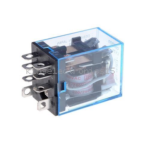 5PCS LY2NJ J LY2N LY2 AC 200V/220V 8PIN 10A 240VAC 28VDC Power Relay ...