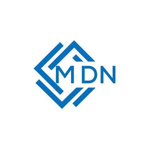 mdn letter logo design  white background mdn creative circle letter